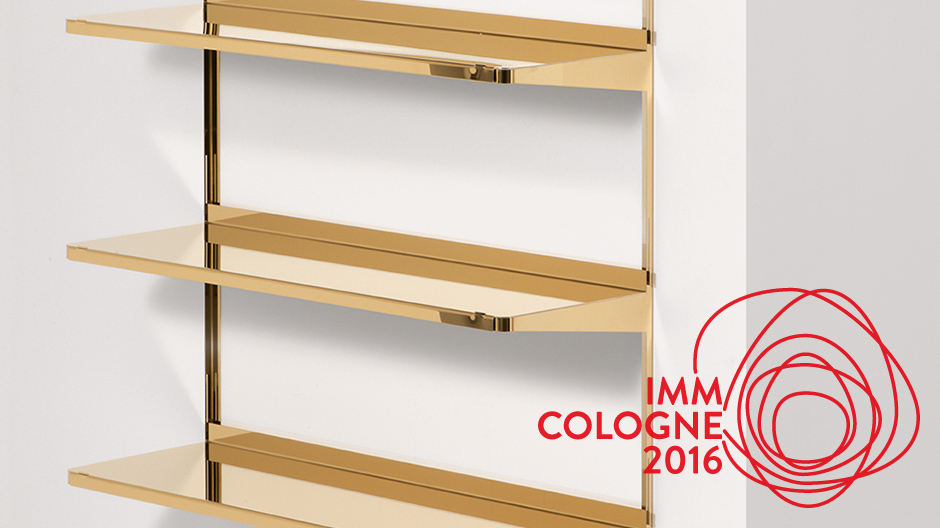 Glänzender Auftritt: Regalsystem von New Tendency jetzt auch in Messing