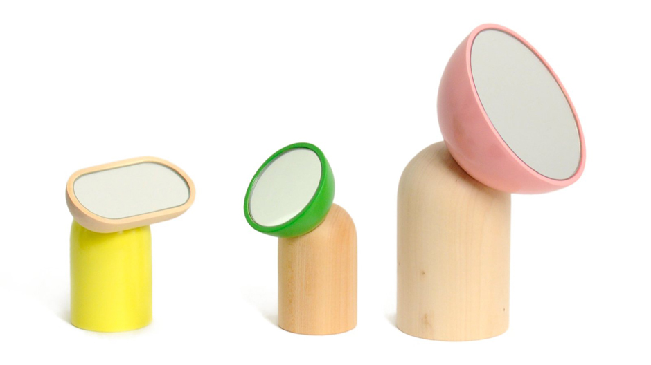 Mund, Nase und Augen: Für jeden Teil des Gesichts schuf Véronique Maire einen eigenen Spiegel.