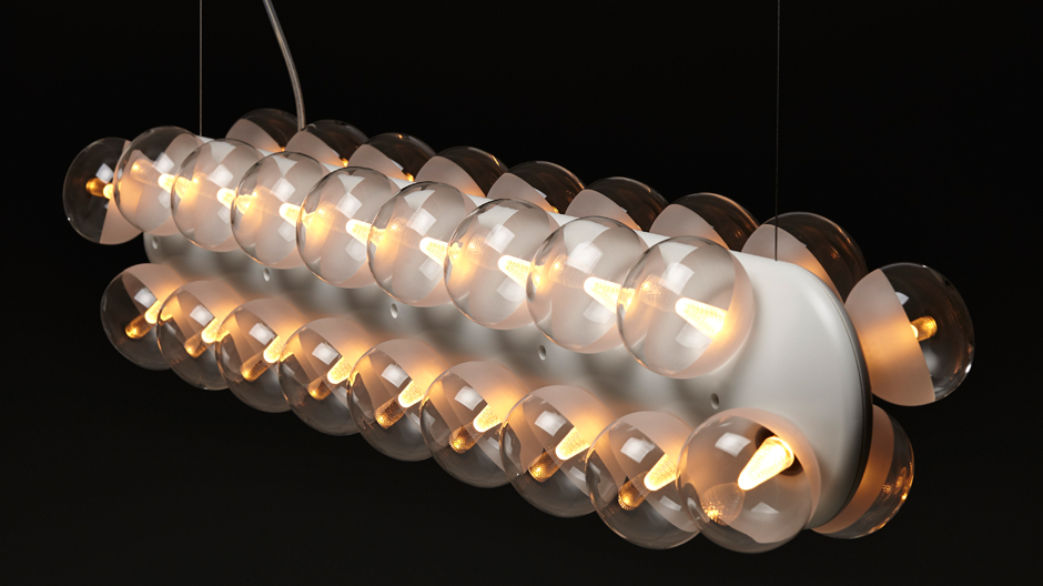 Bertjan Pot aus Rotterdam erfindet mit diesen LED-Leuchten das Licht wieder einmal neu.