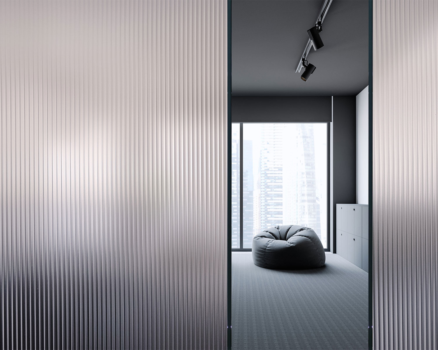 Glas mit linearem Muster von Madras®