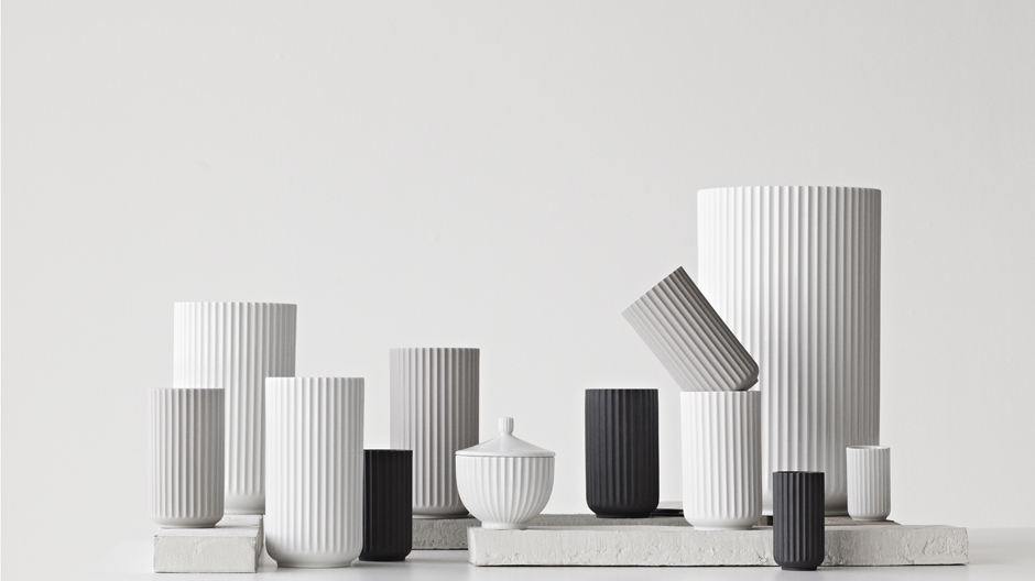 Trend Re-Edition! Vasen, Bonbonnieren und Leuchten eines dänischen Porzellanherstellers