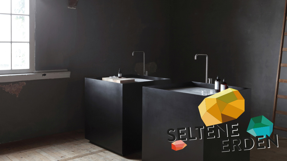 Donald Judd lässt grüßen! Skulpturales Waschbecken aus Mineralwerkstoff