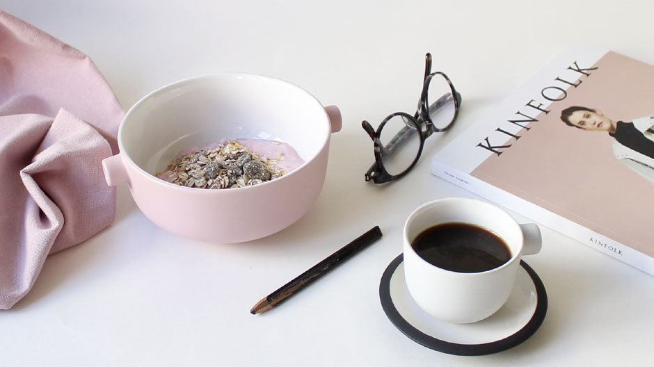 Macht auch Morgenmuffel froh: multifunktionales Frühstücksset von Serax