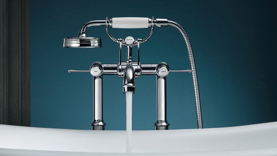 Im belgischen Kortrijk präsentierte Axor/ Hansgrohe seine Armaturenlinie erstmals auch für die Küche – im Stil des frühen 20. Jahrhunderts.