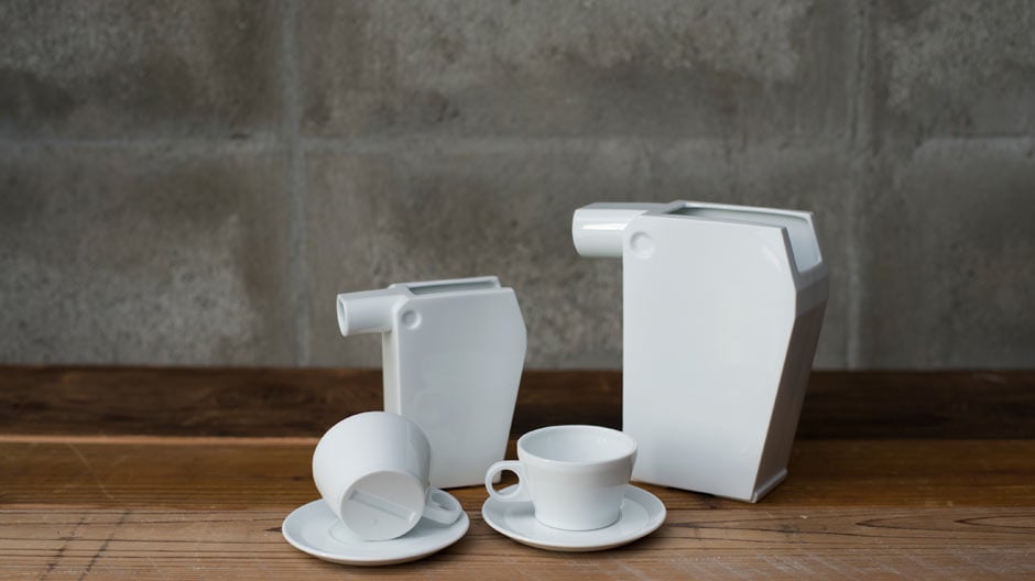 Mit Entwürfen wie diesem von Minale-Maeda wirbeln immer mehr kleine Hersteller aus Japan die Porzellanbranche auf