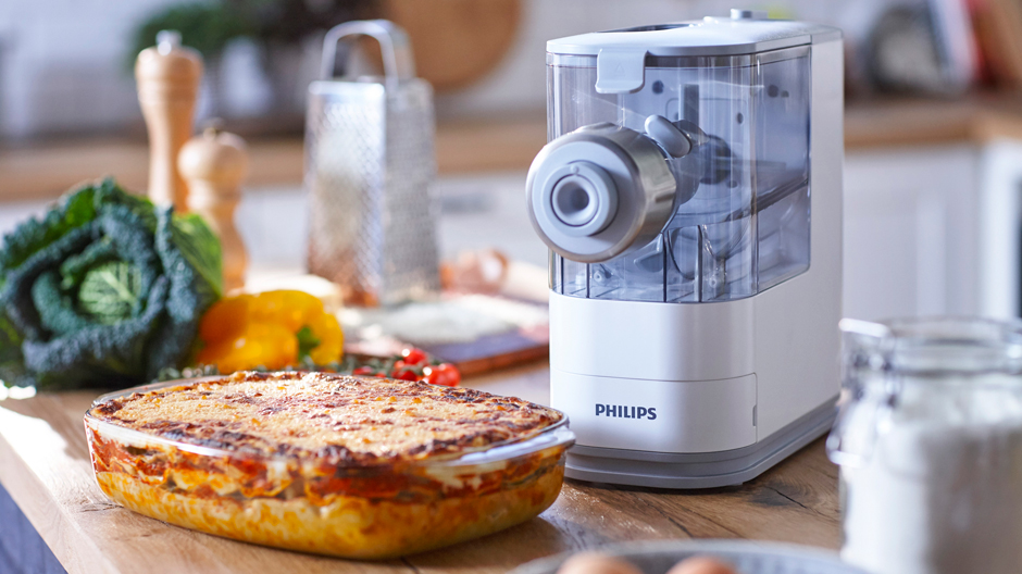 Velocissima! Philips stellt  auf der Berliner Elektronikmesse ein Gerät vor, das in 18 Minuten 450 Gramm Pasta herstellt