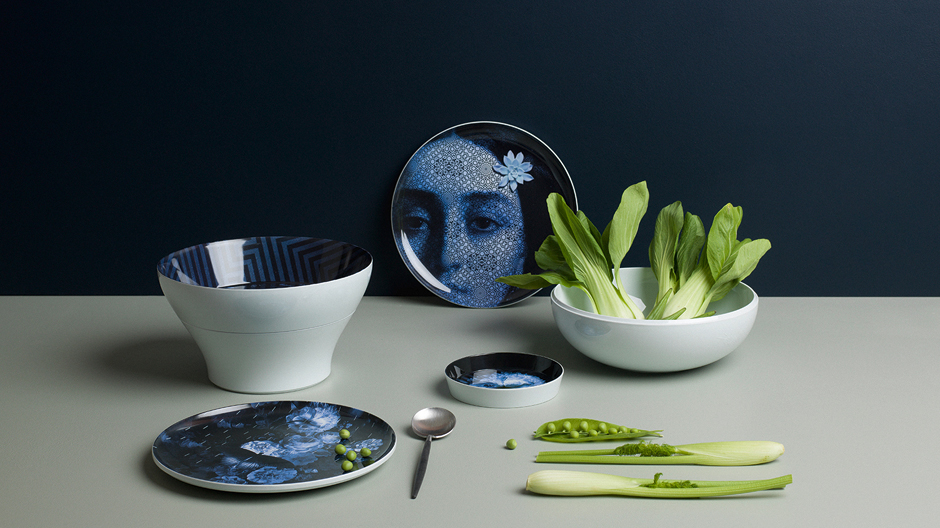 Alles nur ein Spiel: Die Teller und Schalen von Ibride ergeben gestapelt ein kunstvolles Objekt