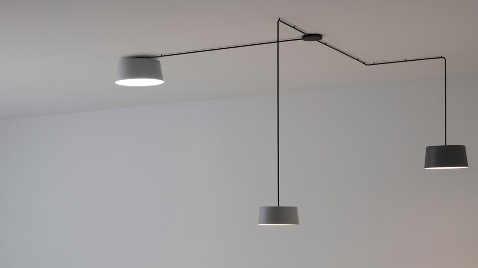 Röhren und Schirme: Leuchtenkollektion von Ichiro Iwasaki für Vibia