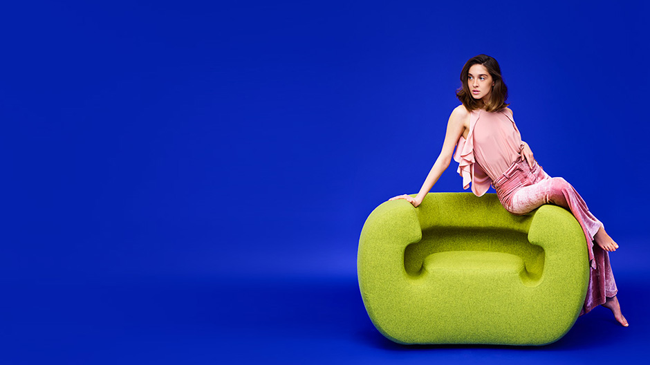 Frisch von der 100% Design in London: ein Sessel mit Ohrwurmpotenzial, von Michael Young für Gufram