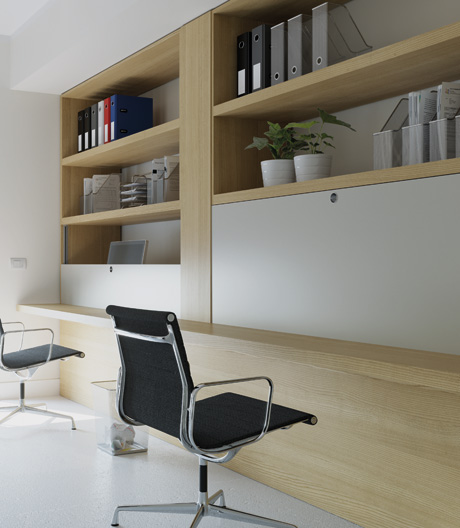 Lautlos und raumsparend: vertikales Schiebesystem von Salice.