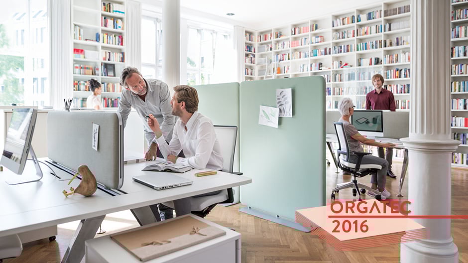 Absorbiert Schall, schützt vor Blicken: Das neue Trennwandsystem von Sedus sorgt für Konzentration und Ordnung