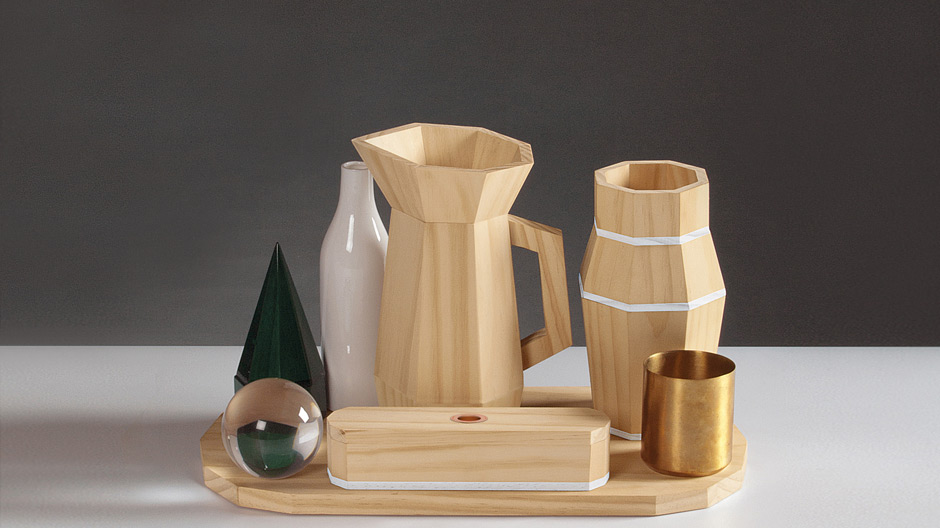 Das Set von Antonio Aricò feiert den analogen Schreibtisch mit dem entschleunigten Blick eines Stillebens.