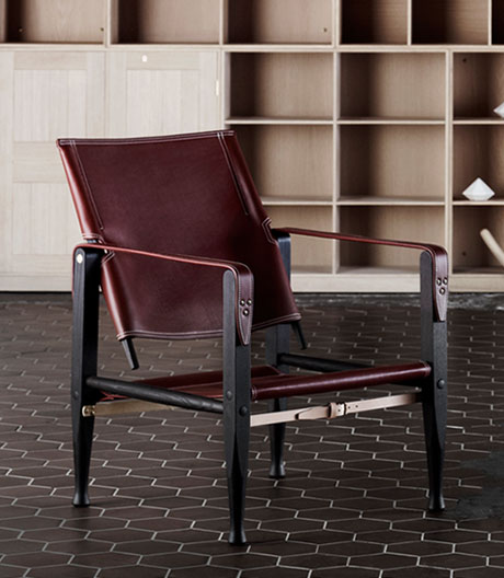 Großwildjagd auch ohne Tropenhelm: Safari Chair von Kaare Klint aus dem Jahr 1933. 