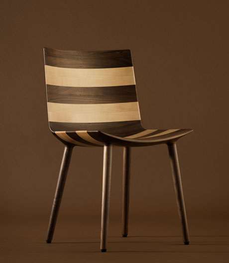 Grafischer Akzente: Eine japanisch-schwedische Möbelkollektion im Streifenlook.