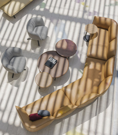 Luca Nichetto hat für Bernhardt Design ein modulares Sofasystem geschaffen