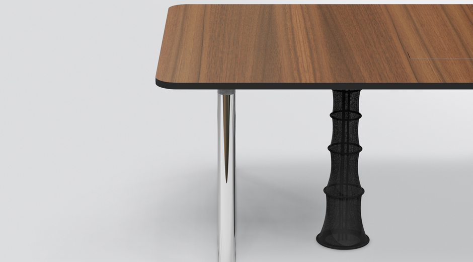 Das Konferenzsystem von Sedus glänzt durch Flexibilität und angenehme Beinfreiheit