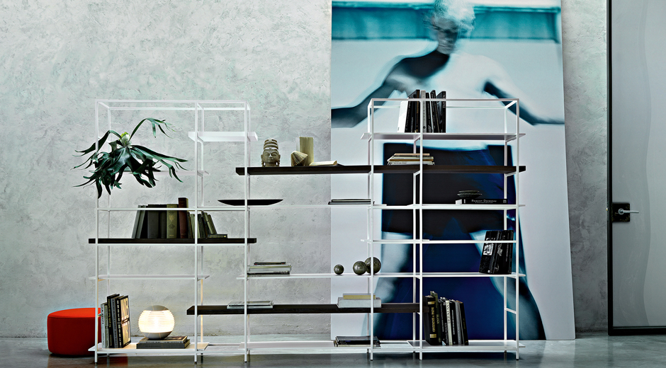 Leichtgewicht für Schwergewichte: ein Bücherregal des Mailänder Gestalters Francesco Rota