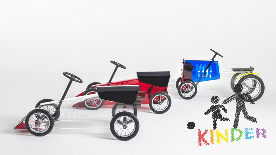 Bewegung durch Körperkraft: Piero Lissoni hat zwei Kinderfahrzeuge für Kartell gestaltet