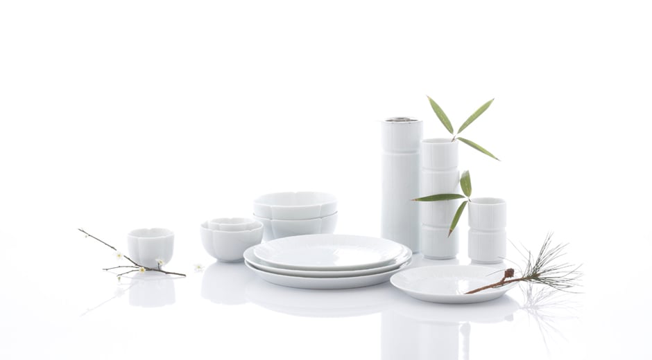 Design aus Hongkong: Besonders schön ist das konische weiße Porzellangefäß zum Servieren von Tee, Kaffee oder Kaltgetränken