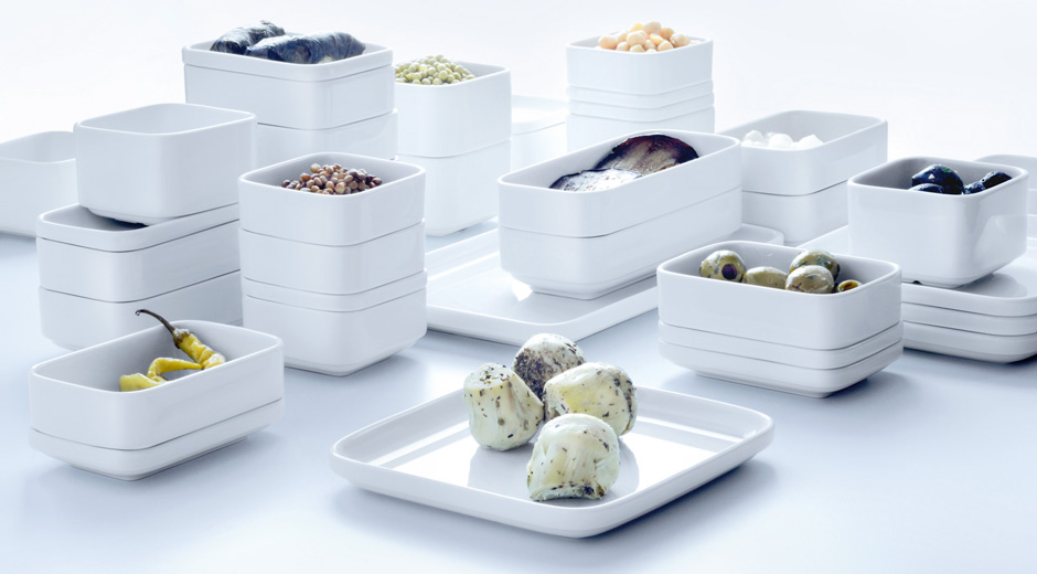 Es passt viel hinein und nimmt dennoch nicht viel Platz weg: das Systemporzellan von WMF