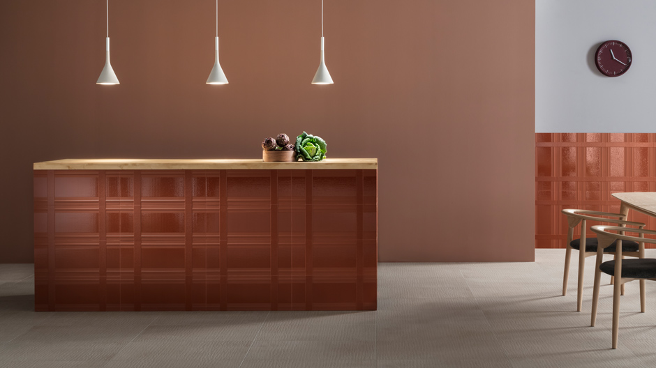 Stoff in Keramik: Fliesen von Sebastian Herkner für Decoratori Bassanesi.