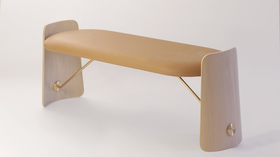 Sachlich, aber nicht nur funktional: Sitzbank von von Christophe de la Fontaine für Dante.