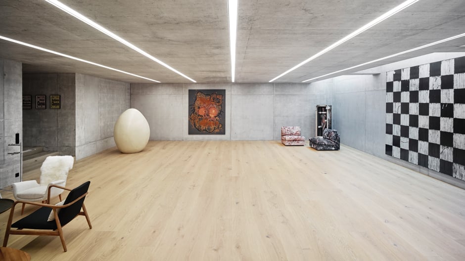 AFGH Architekten haben ein Wohnhaus um Galerie- und Atelierräume erweitert