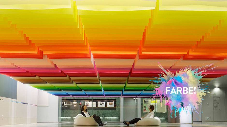 Alles bunt in Tokio: Eine Papierinstallation von Emmanuelle Moureaux.