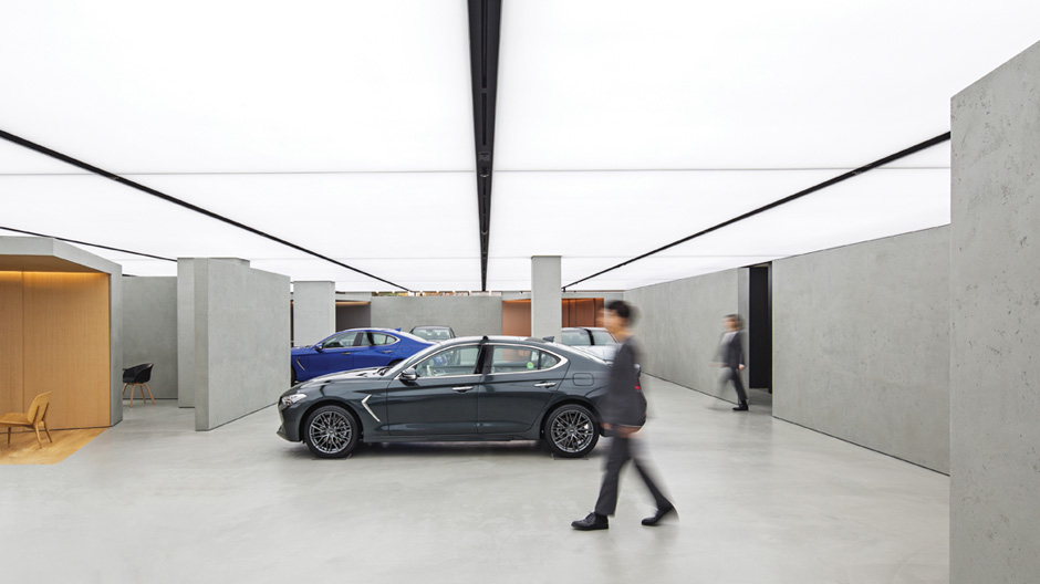 Autos vor Beton: Was will der neue Autohaus-Prototyp von OMA / AMO für die Hyundai-Marke Genesis?