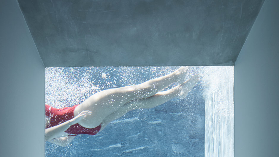 So wohnt die Kunst: mit einem hellen Underground-Loft-Atelier und Swimmingpool statt Garten.