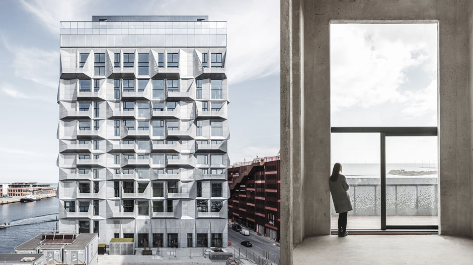 Diese Fassade könnte auch Batman gefallen: Verwandlung eines Silos in ein Wohngebäude.