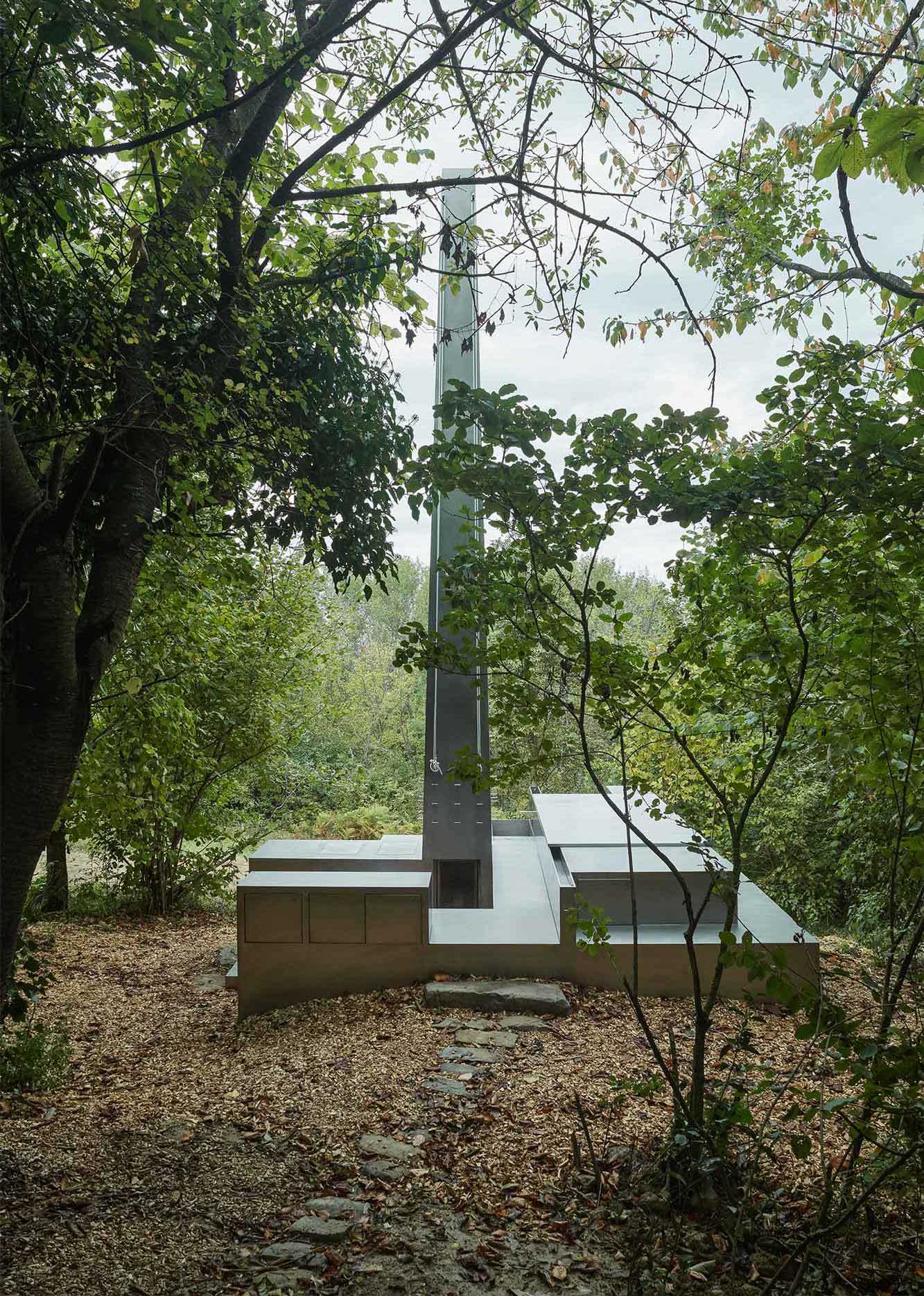 Naturpavillon des Kollektivs Carroccera in Norditalien