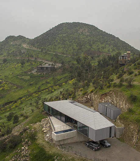 Ein Wohnhaus in Chile, das ganz dem einmaligen Panorama gewidmet ist.