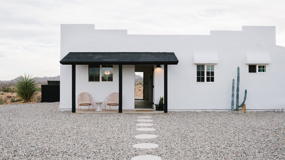 Ferienhaus inmitten einer Wildwest-Kulisse