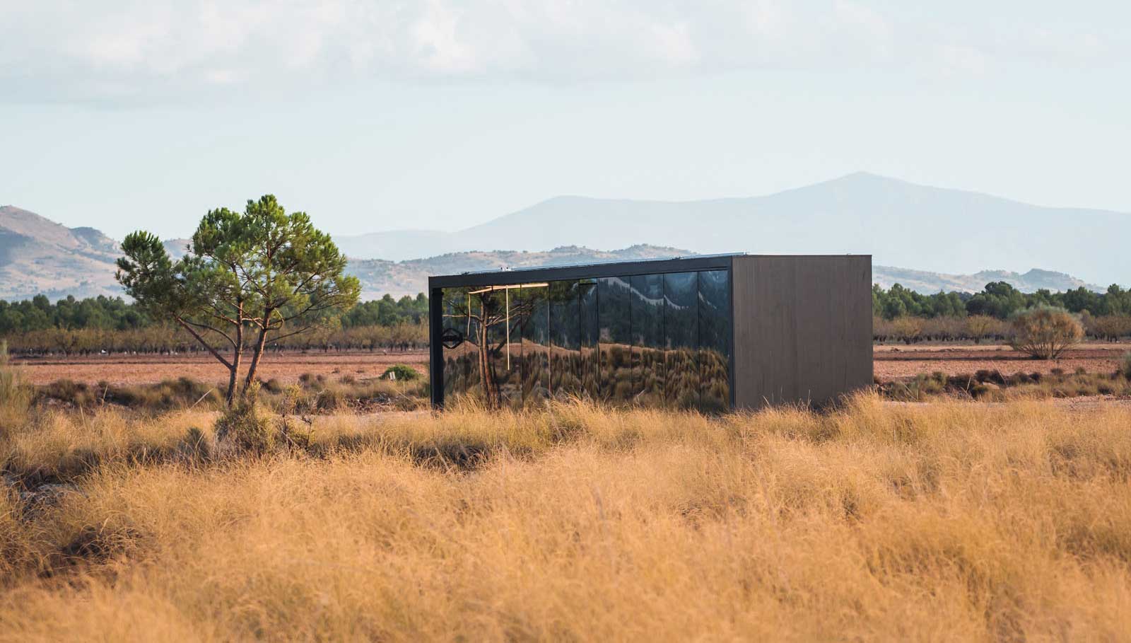 Eine Hotelkapsel in der Wüste von Granada