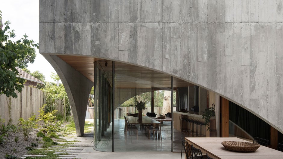 Wohnhaus aus Beton von Edition Office in Down Under