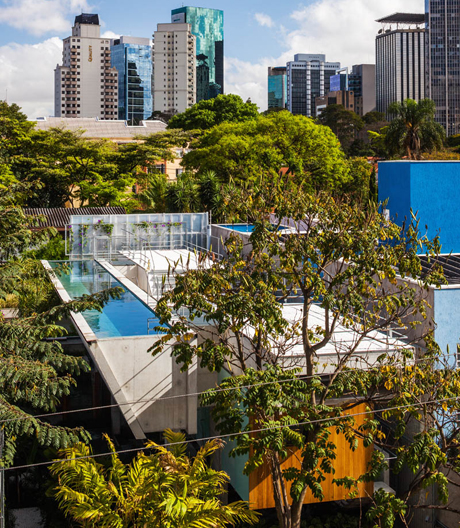 Ein Wochenendhaus im Herzen von São Paulo.