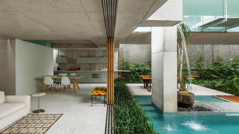 Ein Wochenendhaus im Herzen von São Paulo.