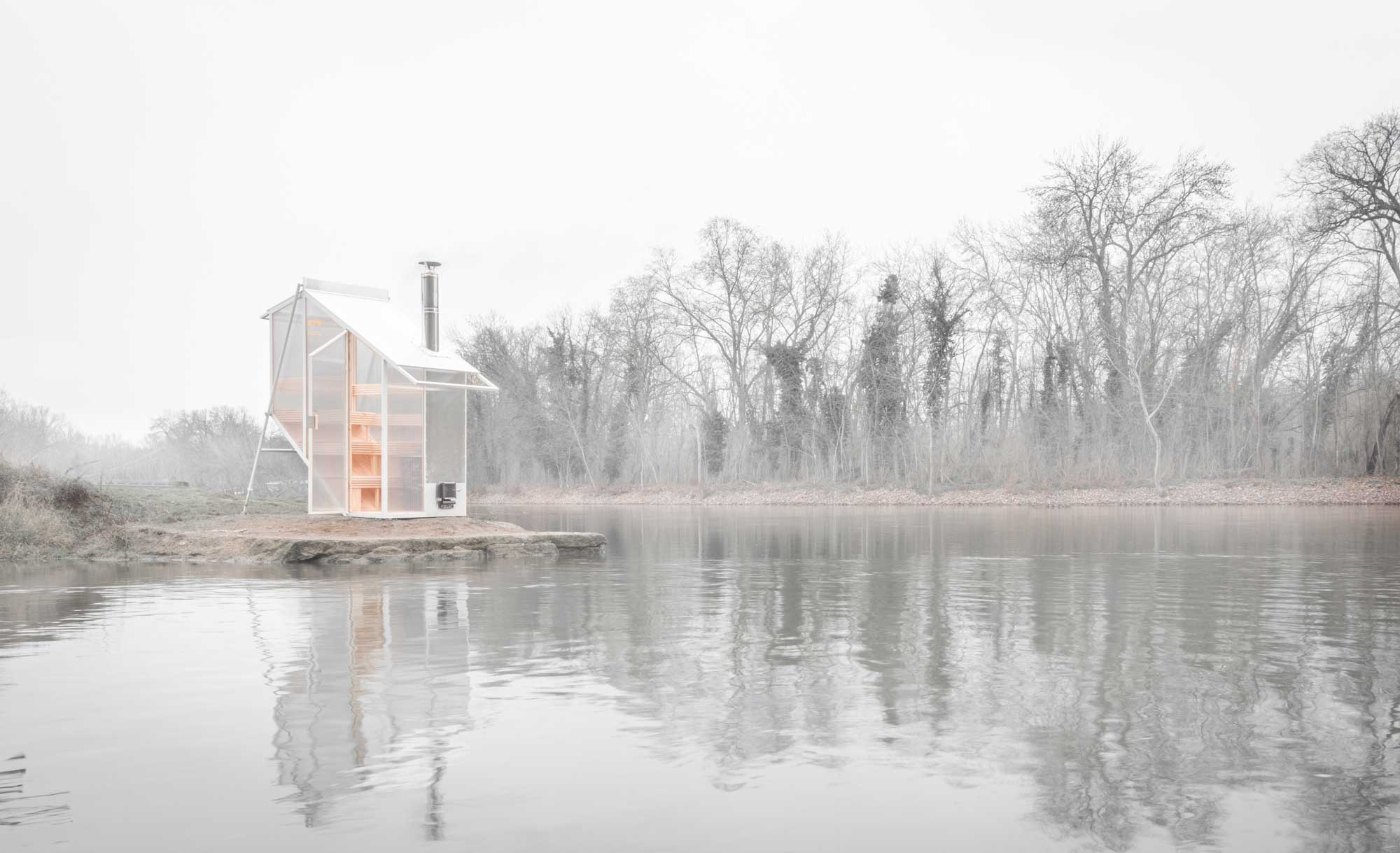 Mobile Sauna von Designstudent*innen der Kunsthochschule Halle