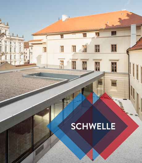 Neuer Eingang zwischen alten Mauern: luftiger Erweiterungsbau für die Prager Nationalgalerie.