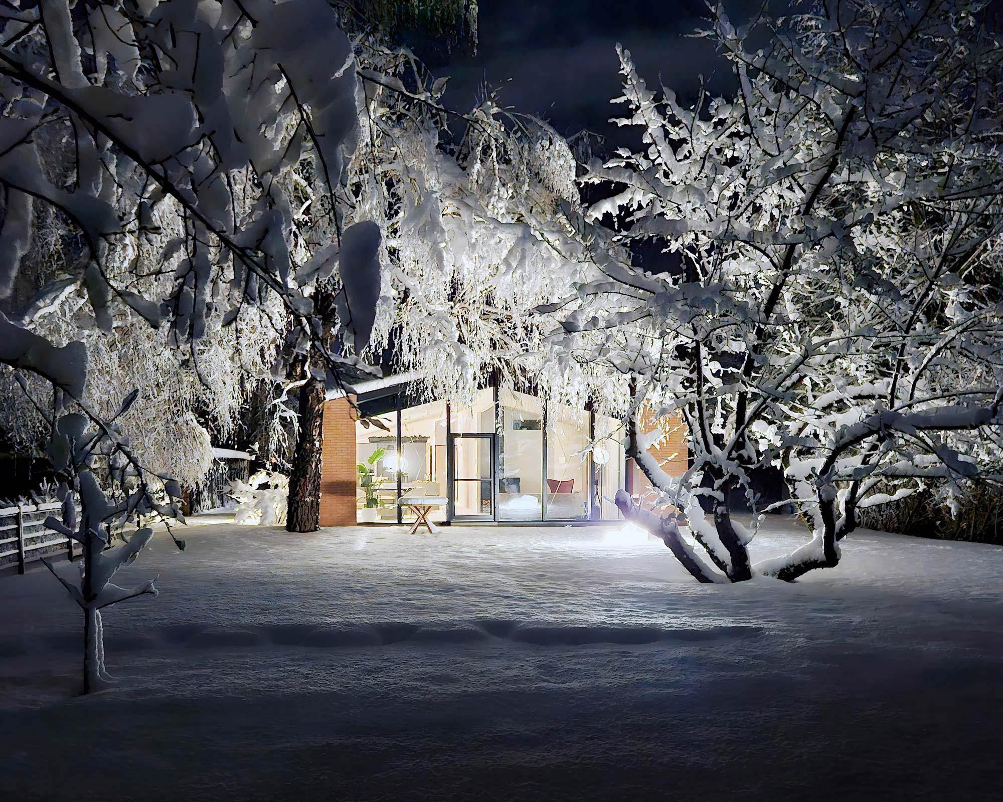 Transformation eines Einfamilienhauses in Slowenien von OFIS