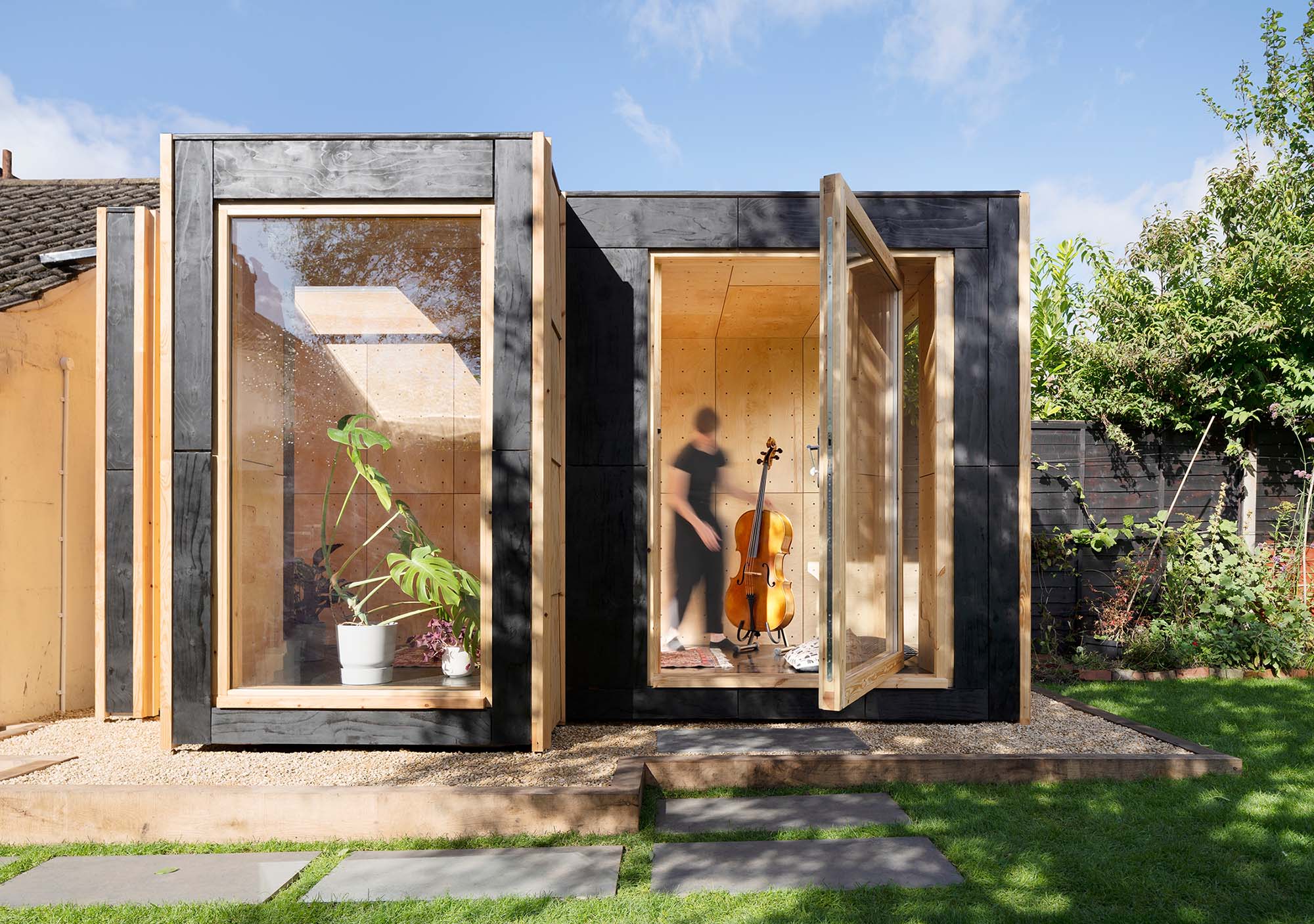 Mit Robotertechnik hergestellter Holzbau von Automated Architecture