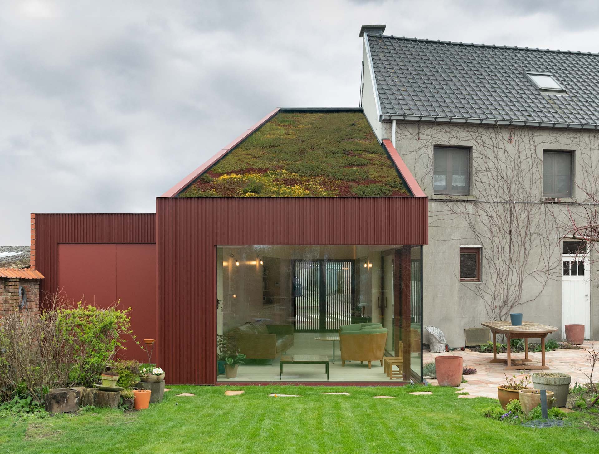 Gartenanbau in Belgien von Objekt Architecten