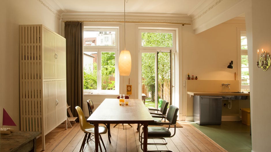 Lebensraum für eine Hamburger Patchwork-Familie: sanierter Altbau in Altona.