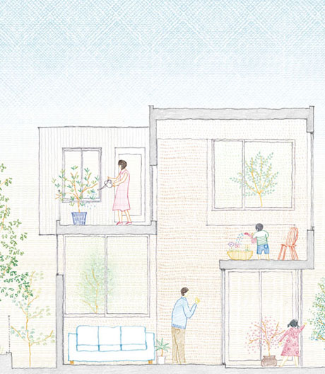 Haus für eine Familie in Japan von Tetsuo Kondos.