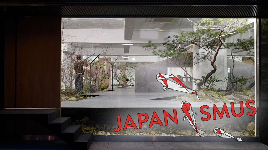 Bürolandschaft: Im Showroom des japanischen Modelabels Sisii arbeiten die Angestellten unter echten Bäumen.