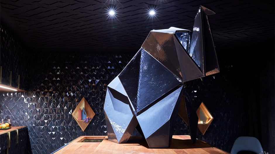 Im Rausch der Keramik: Bonechina Bar von Studio Aberja in Frankfurt am Main.