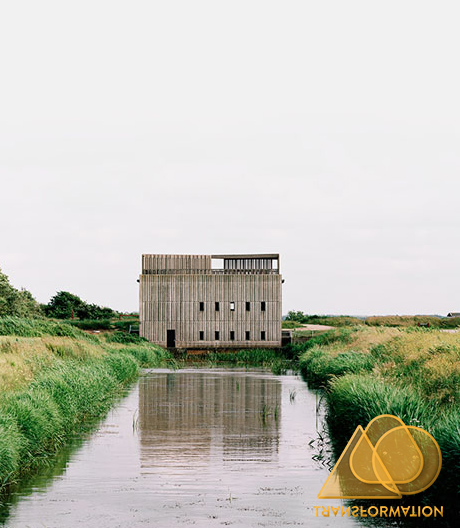 60er-Jahre-Brutalismus renaturiert: drei umgebaute Pumpstationen im Delta des dänischen Flusses Skjern Å.