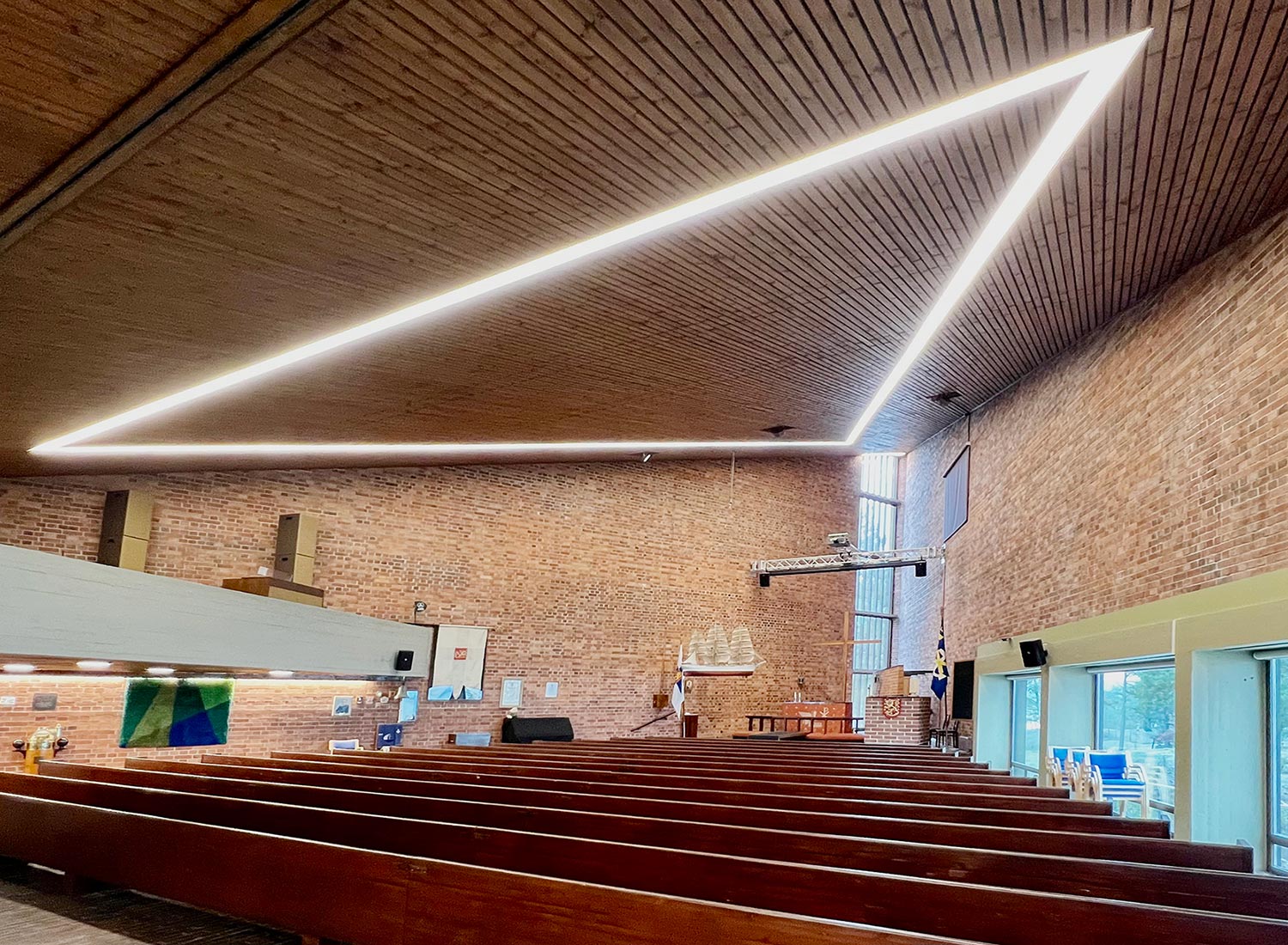 Neue Beleuchtung für die Meereskapelle Upinniemi in Finnland