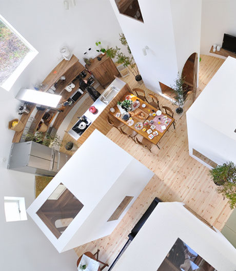 Inszenierung des Alltags: rundes Wohnhaus in Japan.